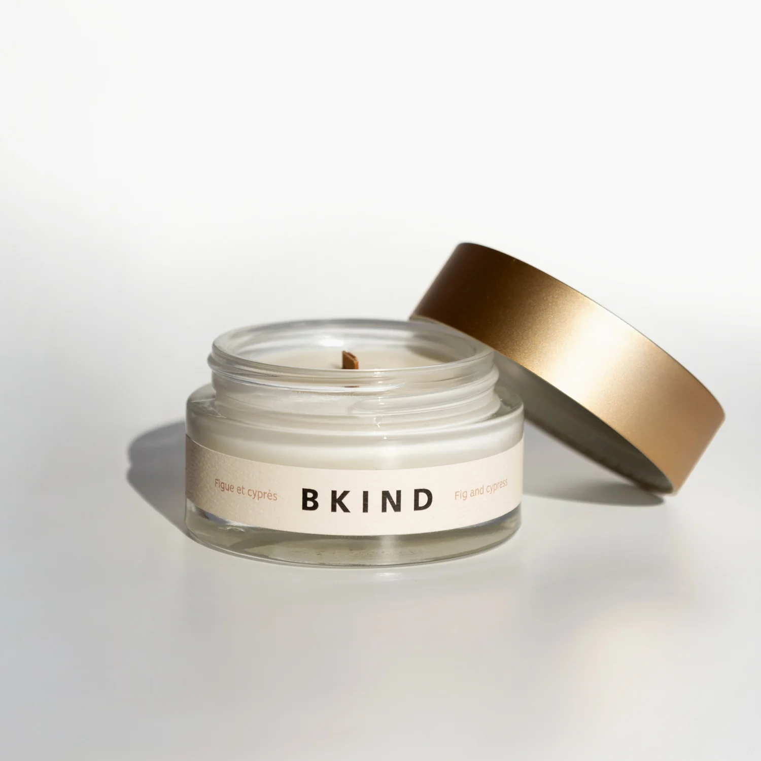 Candle - Fig and Cypress (in a reused moisturizer jar) - Image 2