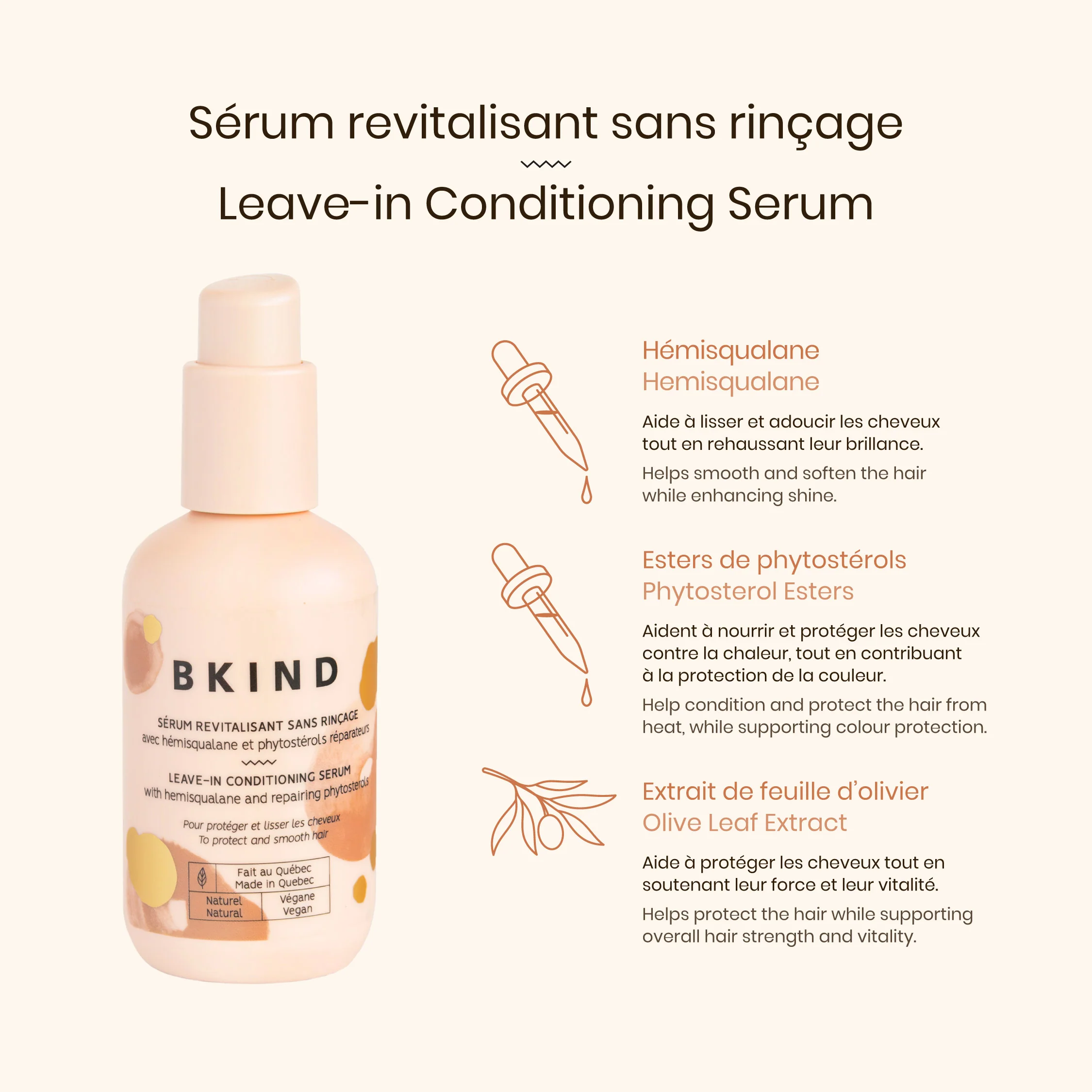 Leave-in Conditioning Hair Serum with hemisqualane - Image 6