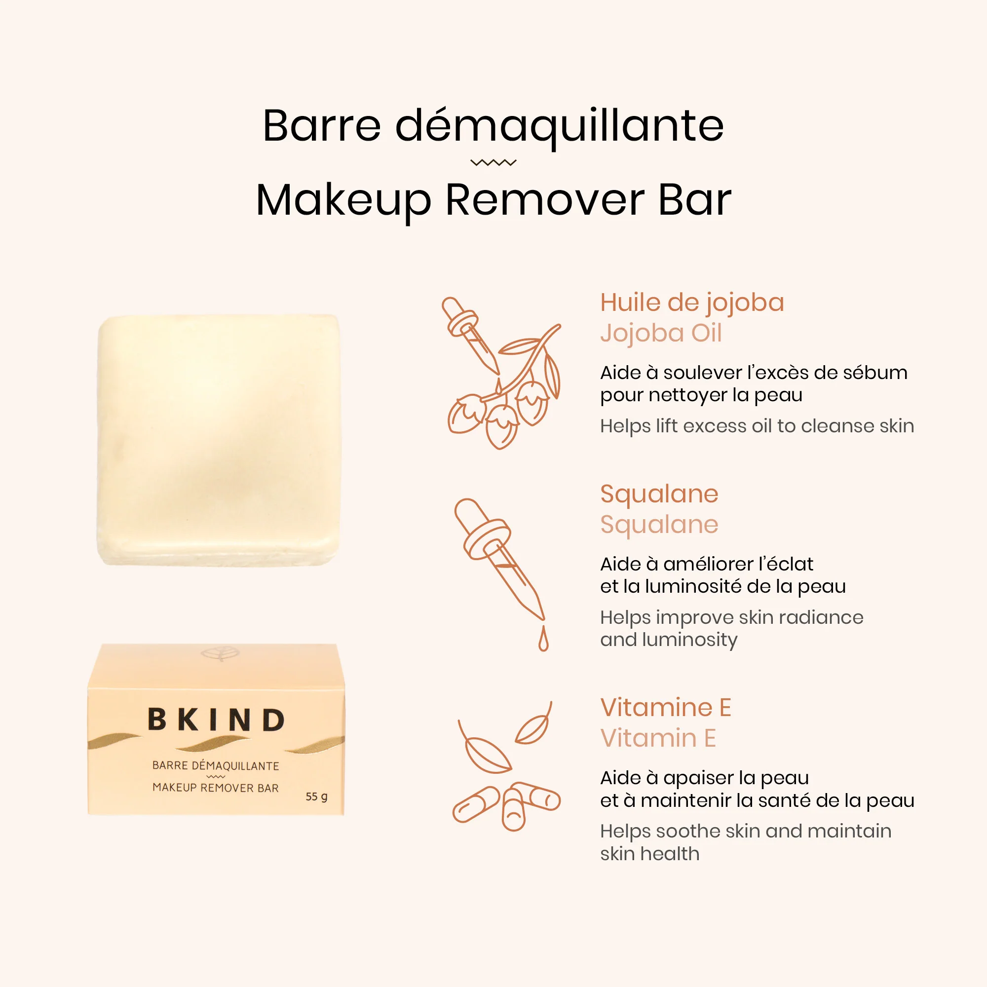 Makeup Remover Bar with Squalane & Vitamin E - Image 6