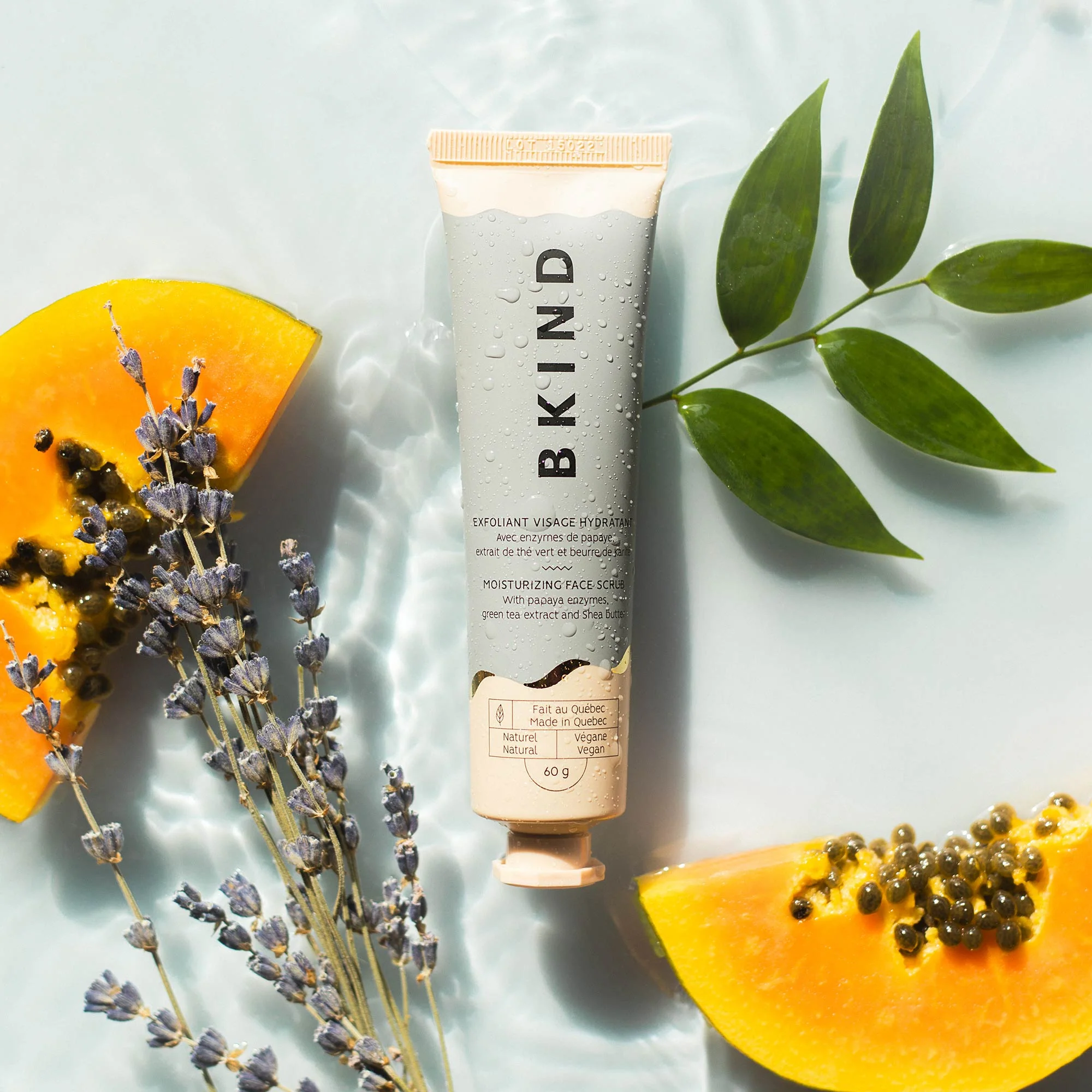 Moisturizing Face Scrub with papaya enzymes & green tea extract
