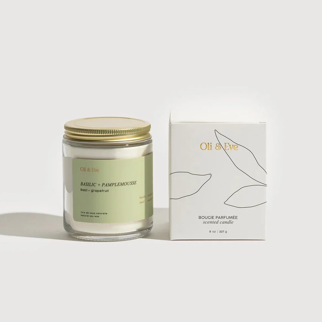 Oli & Eve Candle - Basil & Grapefruit - Image 4