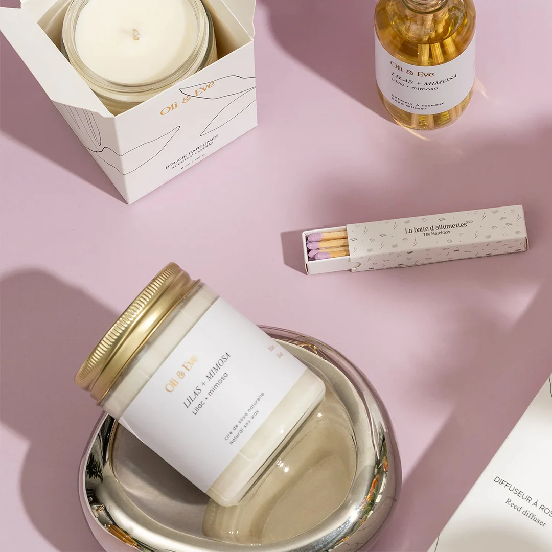 Oli & Eve Candle - Lilac & Mimosa - Image 2